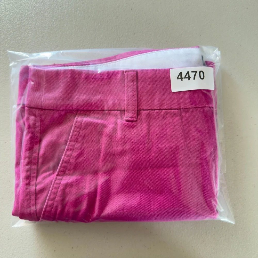 J.Crew Chino Shorts Womens 12 Pink Re-Imagined Cotton Casual Preppy Summer